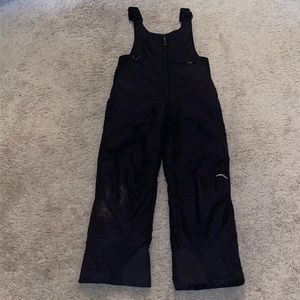 Women's Black Snow Overalls
